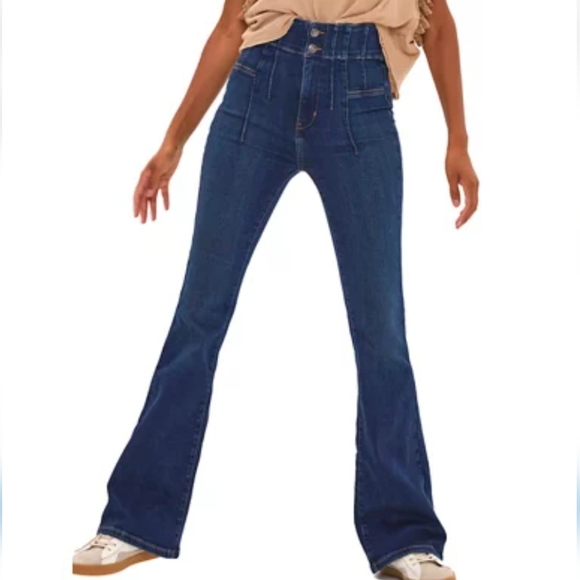 Free People Denim - We the Free High-Rise Jayde Boho Flare Jeans